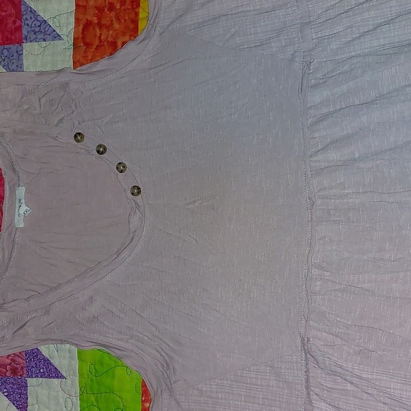 Maurices Light Pink Distressed Top XXL - Picture 2 of 3